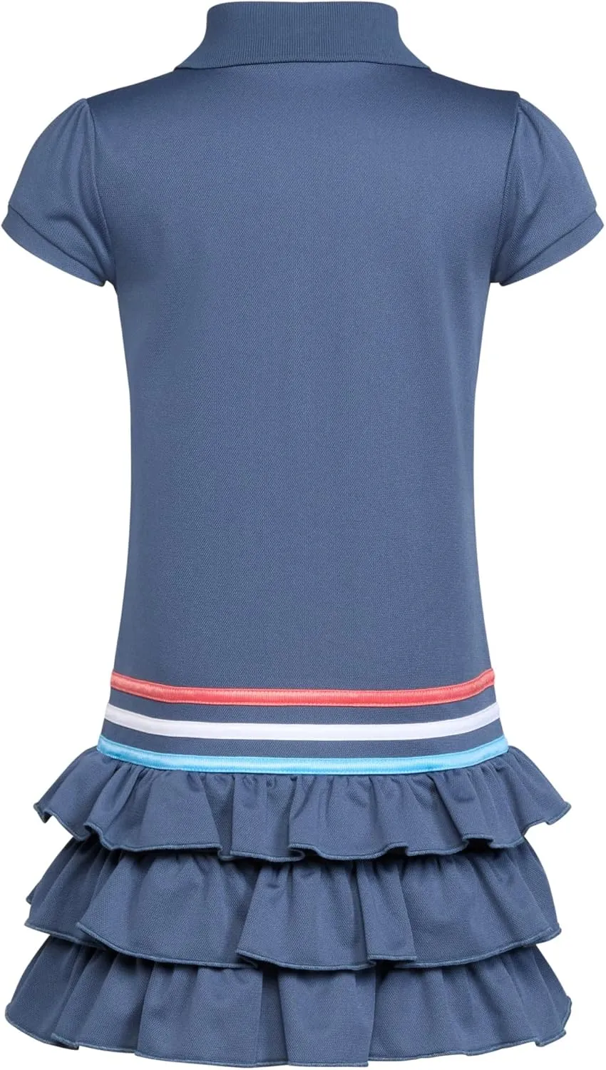 adidas Girls' Toddler Short Sleeve Active Polo Ruffle Dress