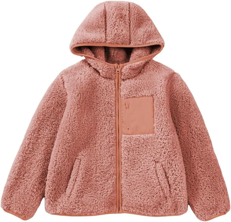 blibean Unisex Kids Girls Boys Jackets Fall Sping Full-Zip Hooded Sweatshirt Size 6-15 Years