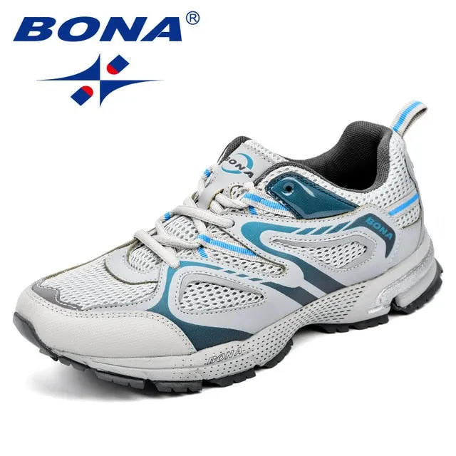 BONA New Arrival Classics Style Men Running Shoes Cow Split