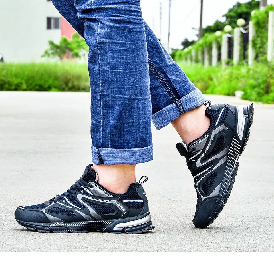 BONA New Arrival Classics Style Men Running Shoes Cow Split