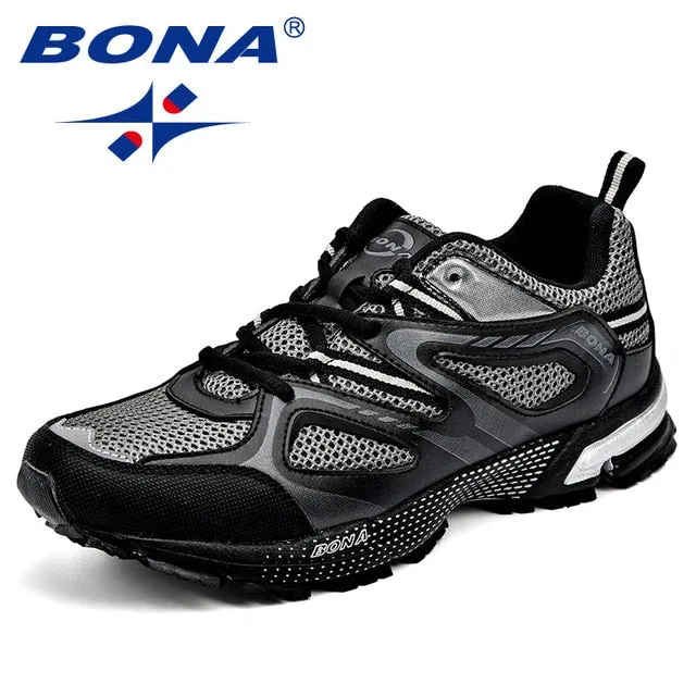 BONA New Arrival Classics Style Men Running Shoes Cow Split