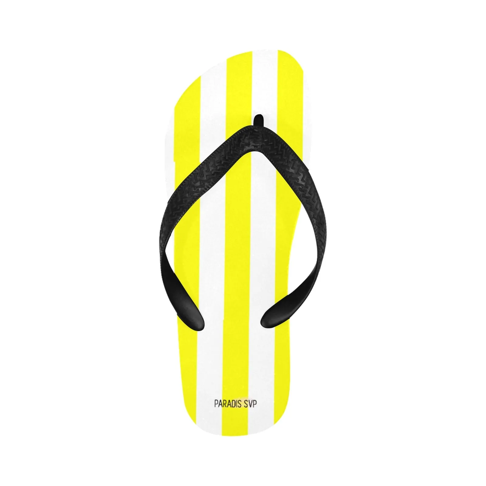 Coastal Cabana - Yellow Striped Flip-Flops