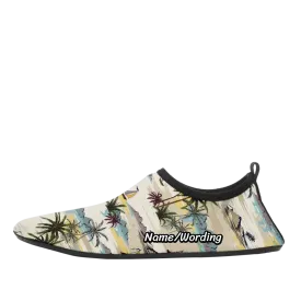 Company logo gifts, personalized company gifts Personalized Hawaii Shoes , Custom Aqua Shoes,  Slip on Shoes,Water Shoes,1902-23020084