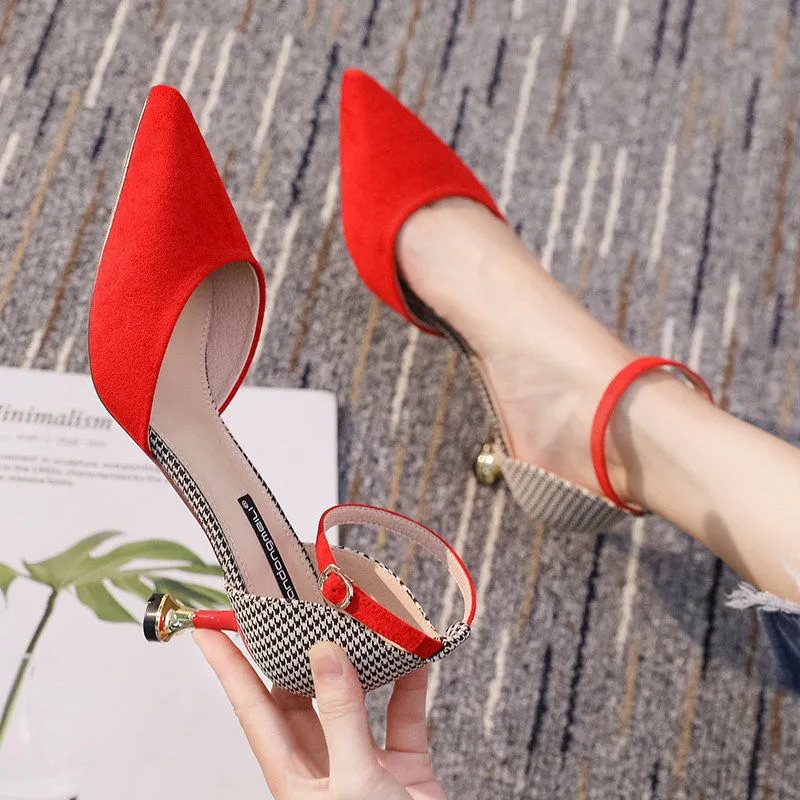 Crimson Stilettos high heels Shoes For Women