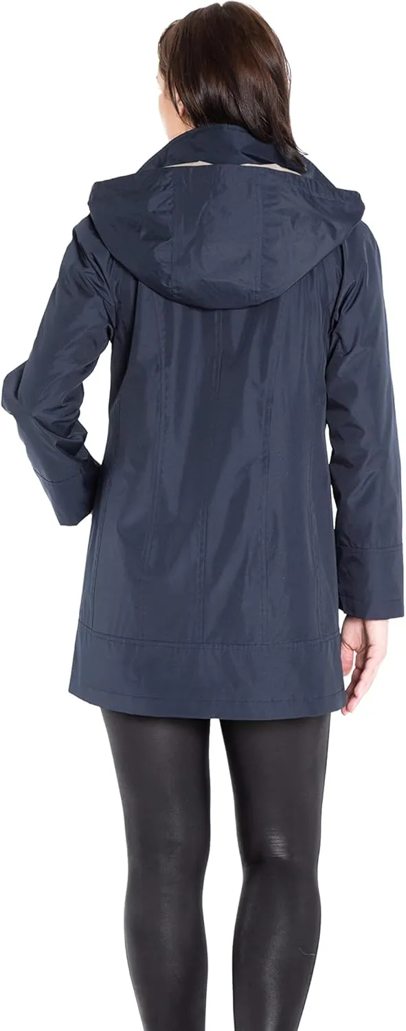 Fleet Street Ltd. Women's Raglan Sleeve Jacket W/Removable Hood