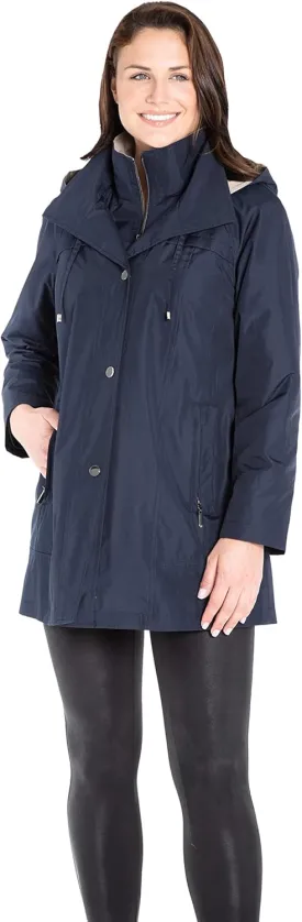 Fleet Street Ltd. Women's Raglan Sleeve Jacket W/Removable Hood