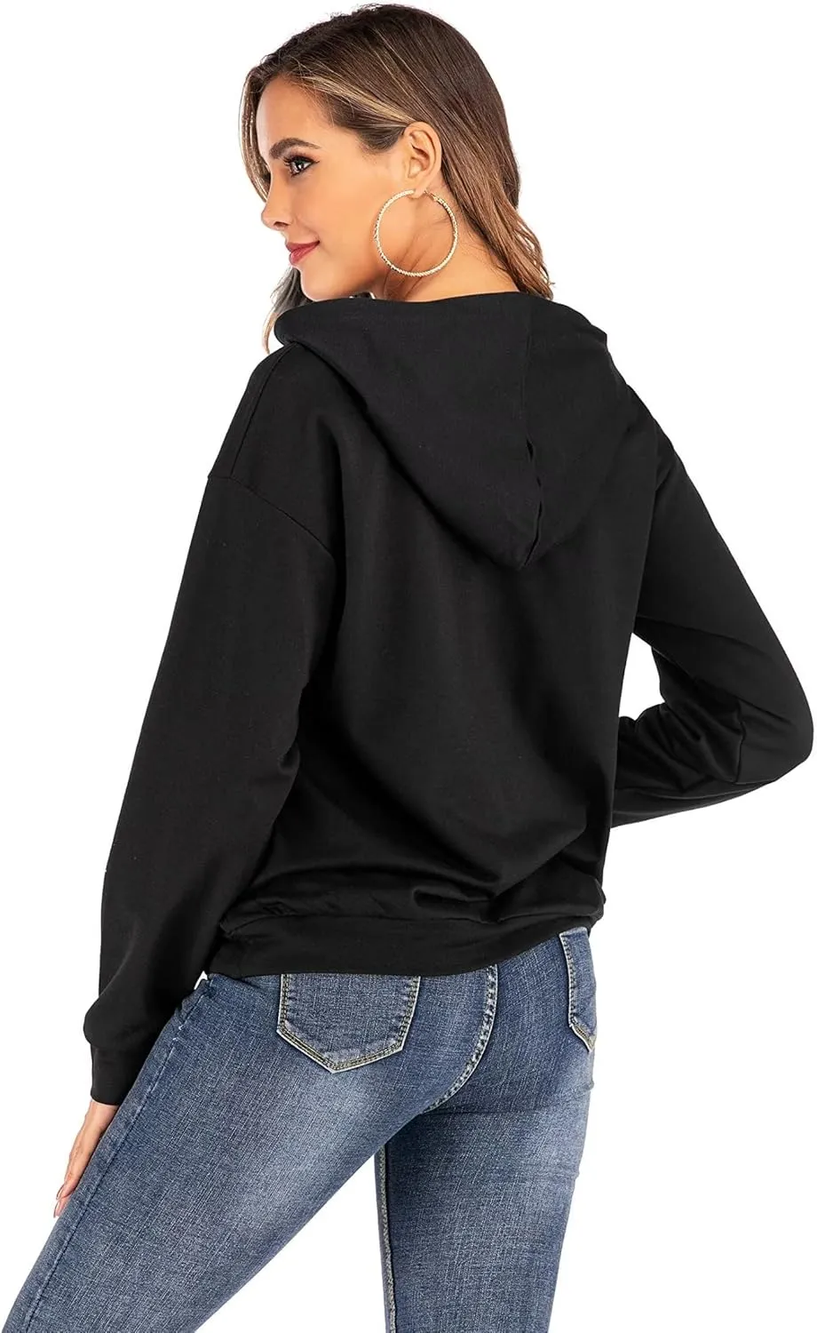 Lacozy Women's Hoodies Long Sleeve Shirt Casual Graphic Tee Shirt Lightweight Sweatshirts Fall Clothes for Women Tops
