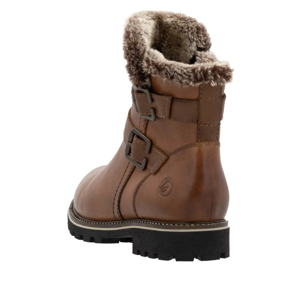 Ladies Remonte Boots Tan/Brown Pull On Style With Inside Zip D8484-24 sale