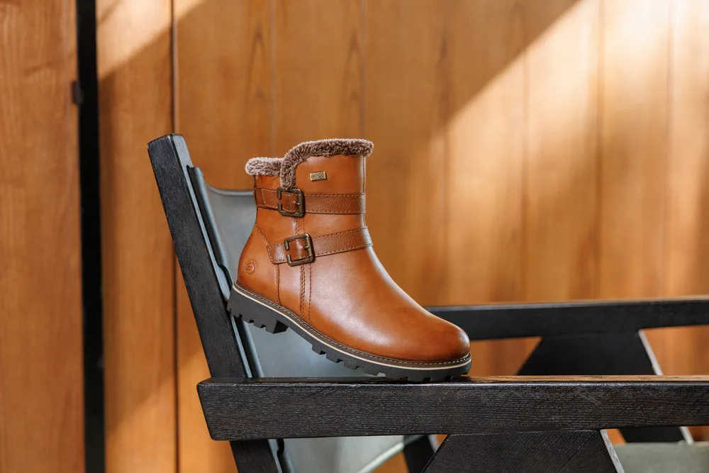 Ladies Remonte Boots Tan/Brown Pull On Style With Inside Zip D8484-24 sale