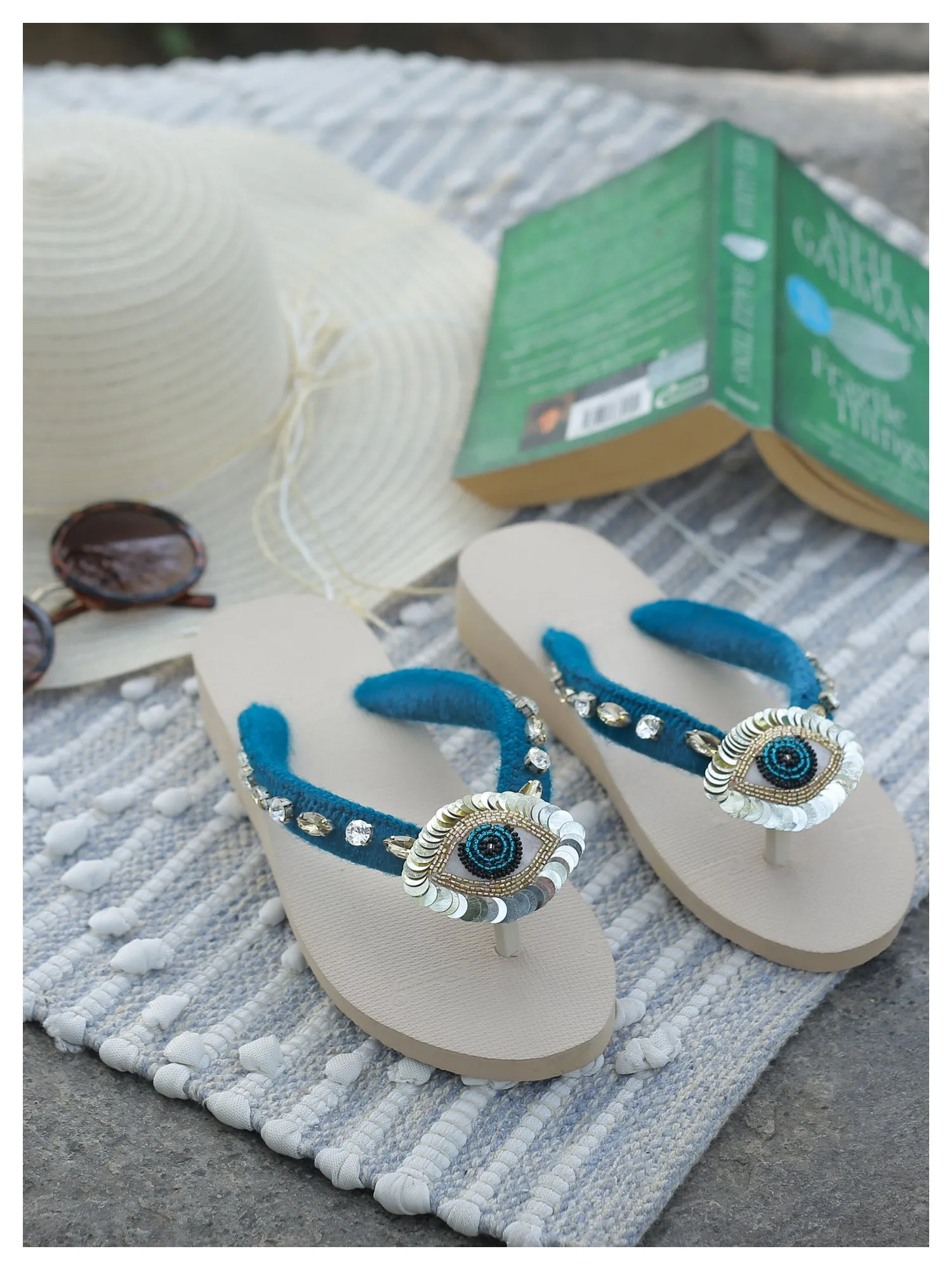 NAZAR beach flip-flops - Teal