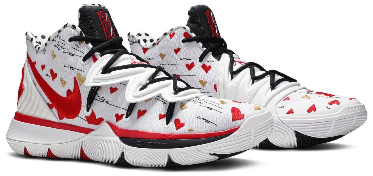Nike Kyrie 5 x Sneaker Room 'I Love You Mom' Whtie Basketball Shoes Men Sneaker !!! CYBER MONDAY SALE !!!