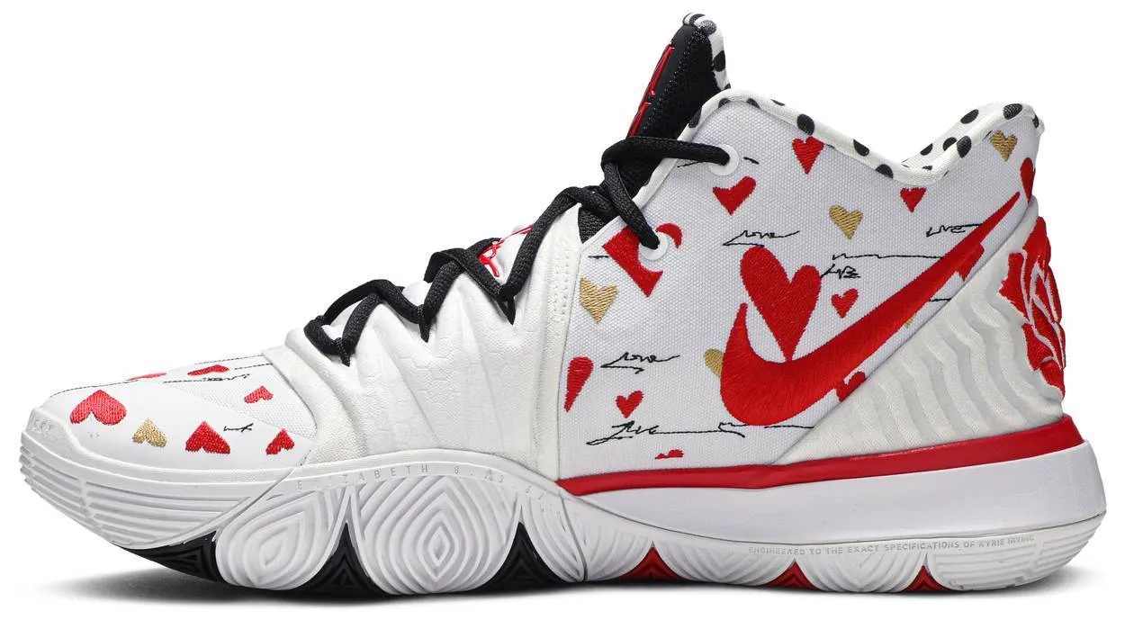 Nike Kyrie 5 x Sneaker Room 'I Love You Mom' Whtie Basketball Shoes Men Sneaker !!! CYBER MONDAY SALE !!!