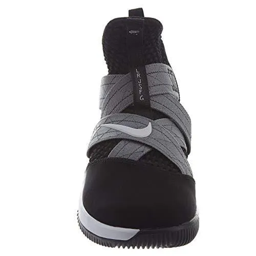 Nike Men's Lebron Soldier XII Basketball Shoe (9 D US) Black/White