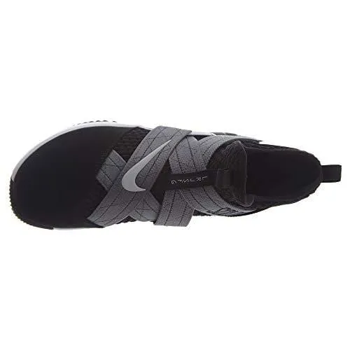 Nike Men's Lebron Soldier XII Basketball Shoe (9 D US) Black/White
