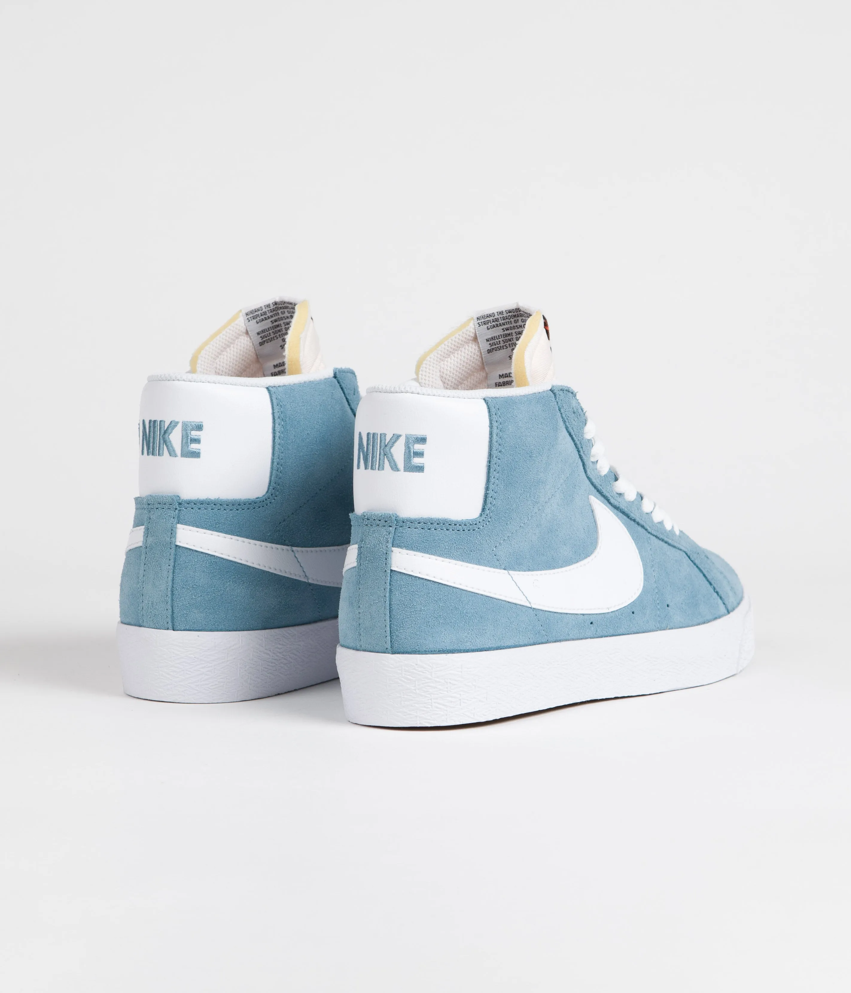 Nike SB Blazer Mid Shoes - Cerulean / White - Cerulean - White