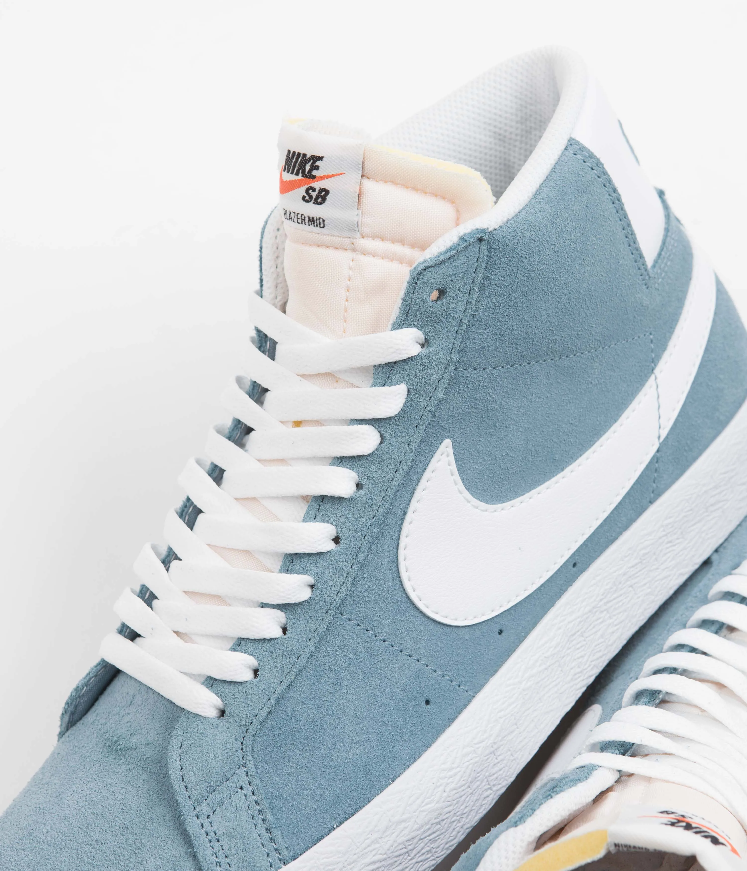 Nike SB Blazer Mid Shoes - Cerulean / White - Cerulean - White