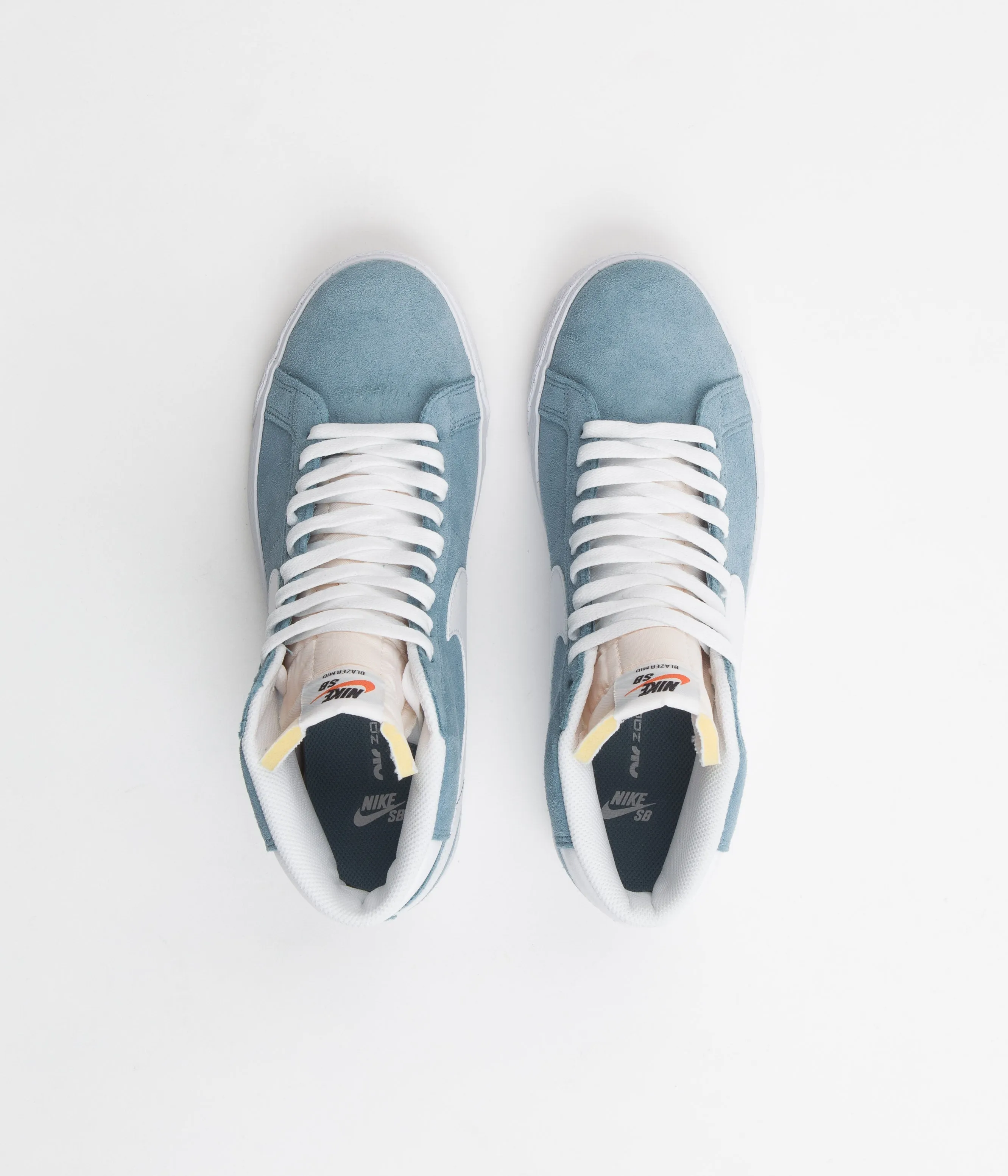 Nike SB Blazer Mid Shoes - Cerulean / White - Cerulean - White