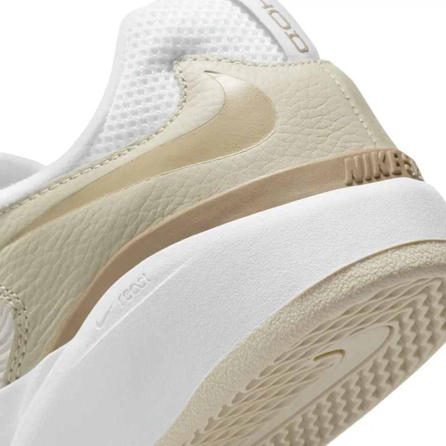 Nike SB Ishod Wair Premium Skateboard Shoe - Light Stone/Khaki-Summit White-White