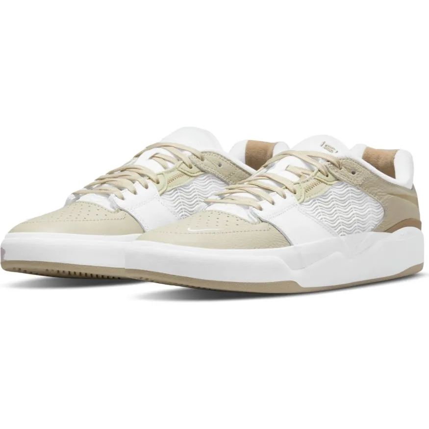 Nike SB Ishod Wair Premium Skateboard Shoe - Light Stone/Khaki-Summit White-White