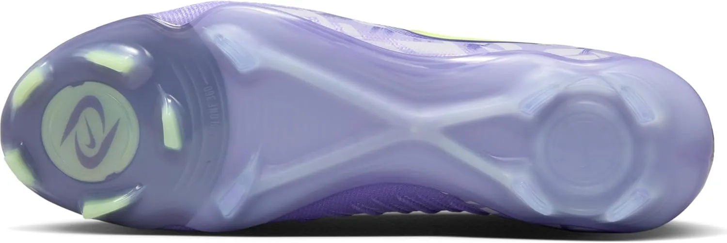 Nike United Phantom Luna 2 Elite FG High-Top Soccer Cleats (HF1600-500, Purple Agate/Barely Volt)