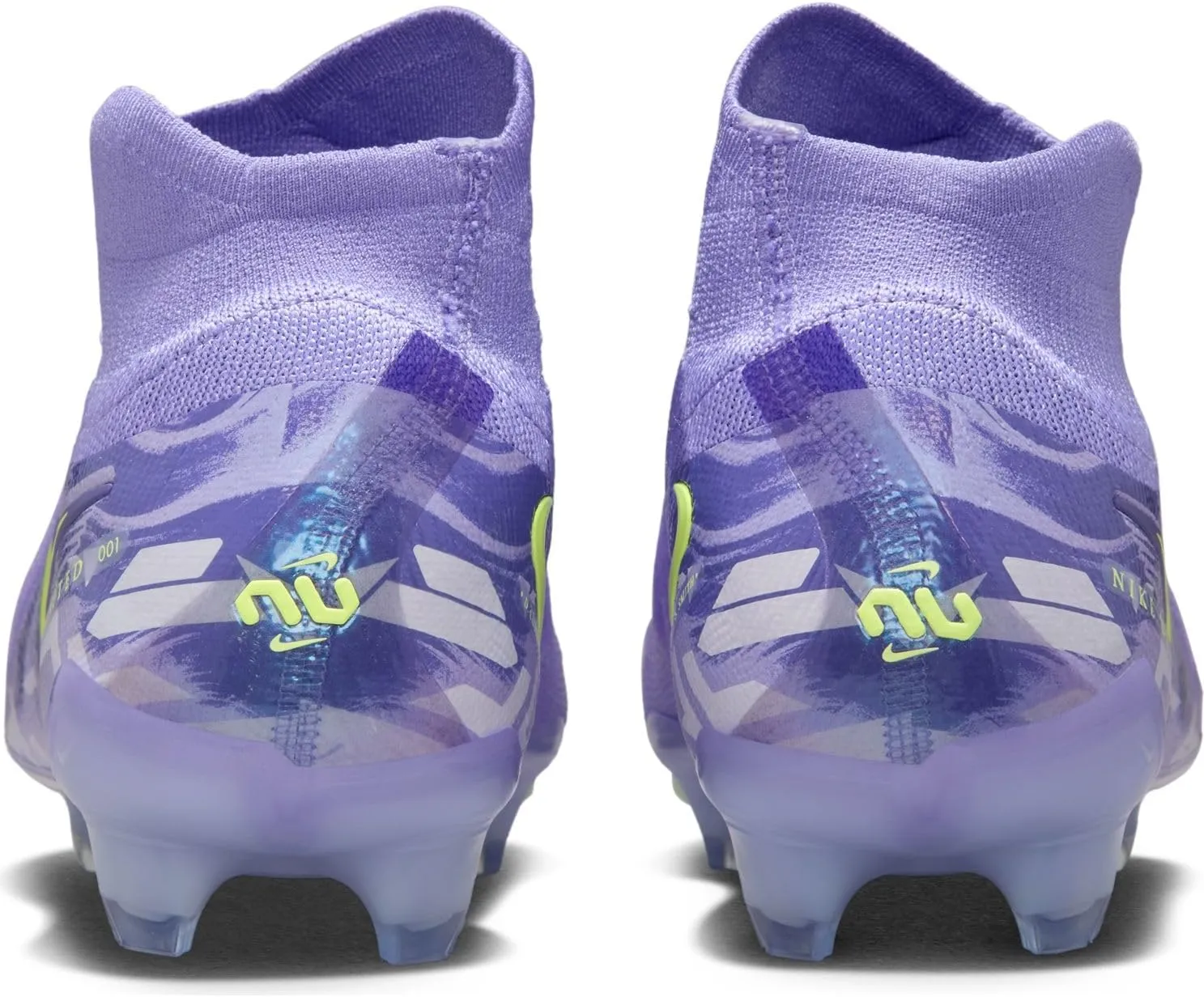 Nike United Phantom Luna 2 Elite FG High-Top Soccer Cleats (HF1600-500, Purple Agate/Barely Volt)
