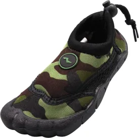 NORTY Boys 11-4 Green/Black Camo Watershoe 38882