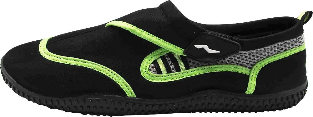 Norty MEN'S 8-13 WATER SHOE BLACK LIME   C1102