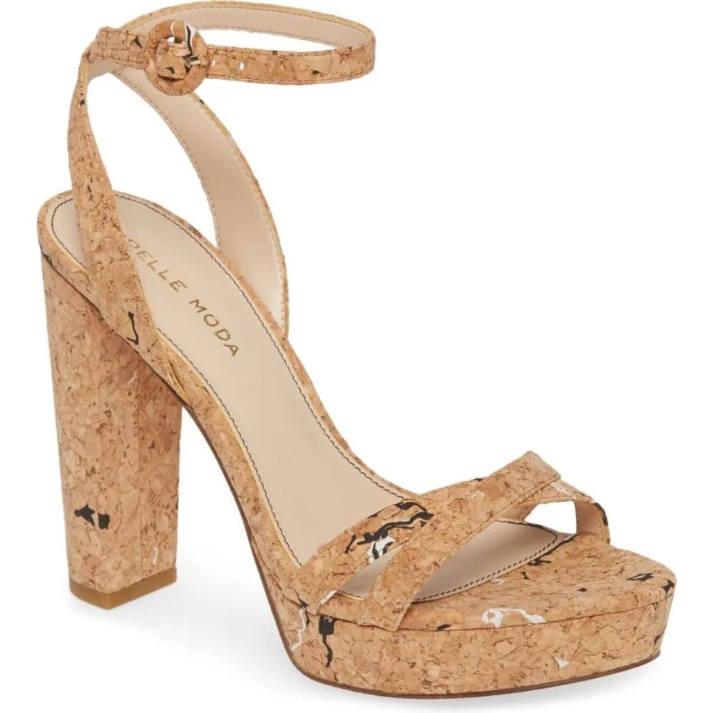 Perth Natural Cork Pelle Moda Platform Sandals