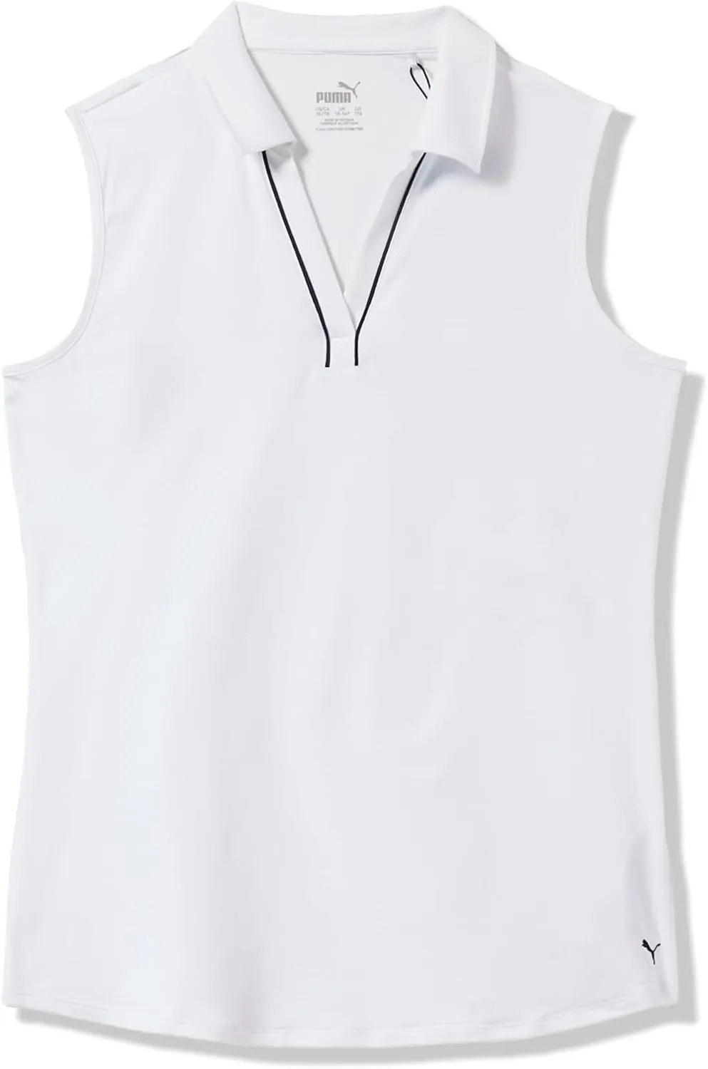 PUMA Girls' Cloudspun Piped Sl Polo