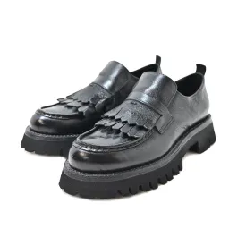 ROSS 22 - moccasin leather BLACK