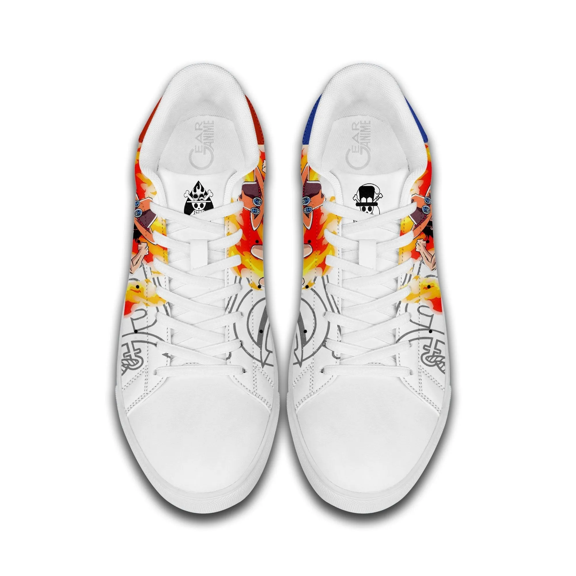 Sabo And Ace Skate Sneakers Custom Anime OP Shoes