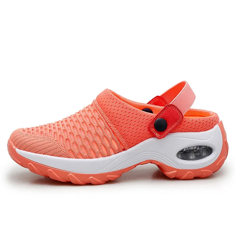 Women Slip-on Shoes - Casual Beach Sandals Non-slip with Mesh