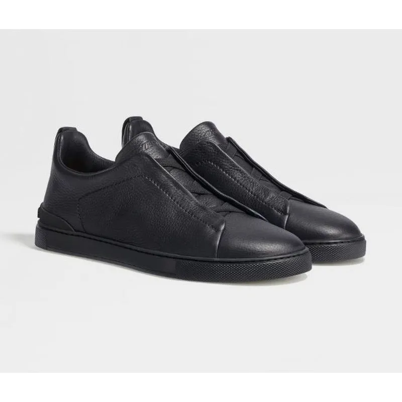 ZEGNA | Deerskin Triple Stich Sneaker (3 Colors)