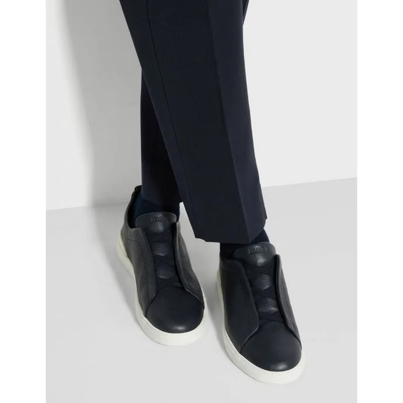 ZEGNA | Deerskin Triple Stich Sneaker (3 Colors)