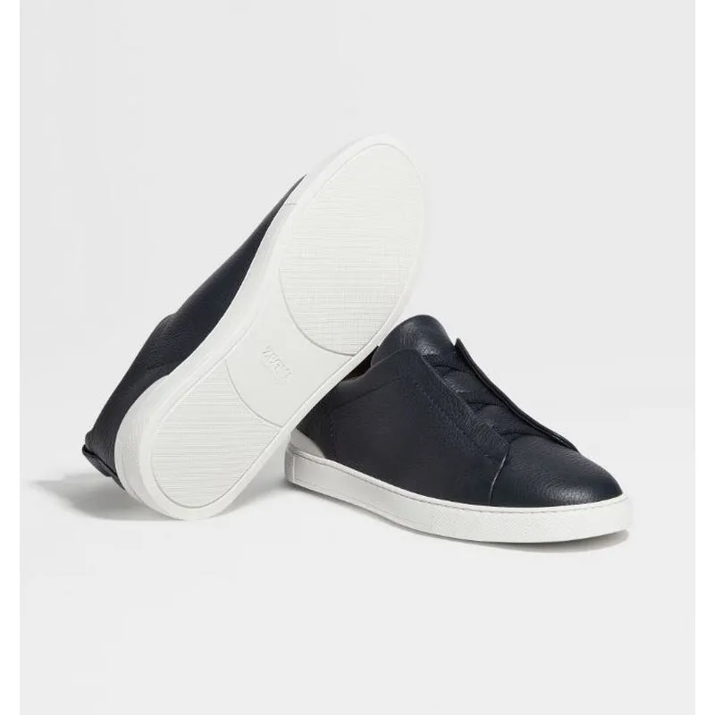 ZEGNA | Deerskin Triple Stich Sneaker (3 Colors)