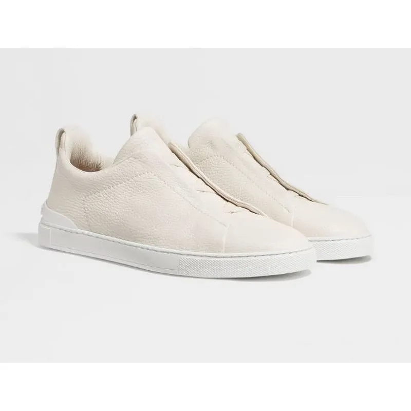 ZEGNA | Deerskin Triple Stich Sneaker (3 Colors)
