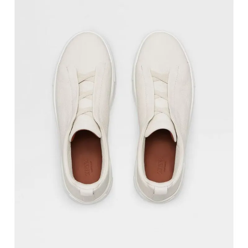 ZEGNA | Deerskin Triple Stich Sneaker (3 Colors)