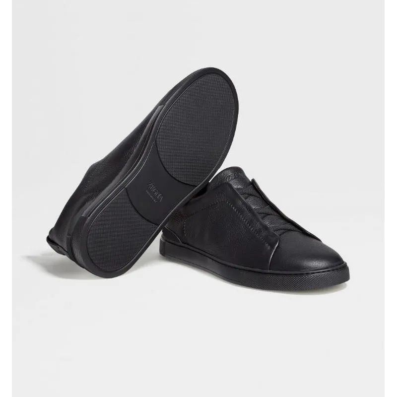 ZEGNA | Deerskin Triple Stich Sneaker (3 Colors)